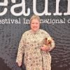 Kathy Bates sur le tapis rouge du Festival International du Film Policier à Beaune le 4 avril 2013.