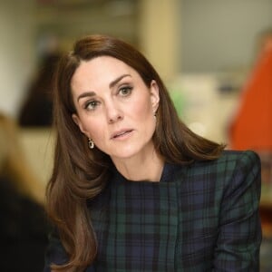 Catherine Kate Middleton (Comtesse de Strathearn en Ecosse) lors d'une réunion à l'usine Michelin de Dundee, Ecosse le 29 janvier 2019.