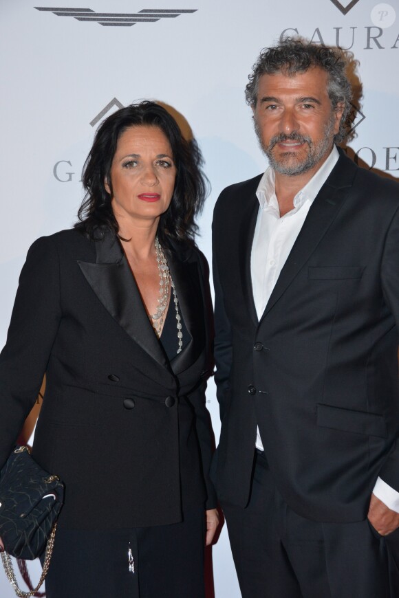 Daniel Lévi et son épouse Sandrine Aboukrat au dîner caritatif "The Global Gift Initiative" au Carlton Beach Club lors du 71e Festival International du Film de Cannes, le 11 mai 2018. © CVS/Bestimage