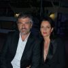 Exclusif - Daniel Lévi et sa nouvelle compagne Sandrine Aboukrat au dîner caritatif "The Global Gift Initiative" au Carlton Beach Club lors du 71e Festival International du Film de Cannes, le 11 mai 2018. © CVS/Bestimage