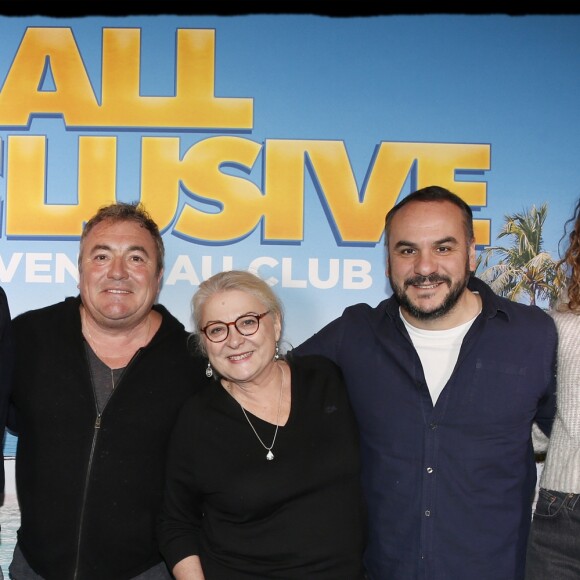 Exclusif - Fabien Onteniente, Franck Dubosc, Josiane Balasko, François Xavier Demaison, Camille Lavabre - Avant-première du film "All Inclusive" au Gaumont Opéra à Paris le 3 février 2019. © Alain Guizard/Bestimage