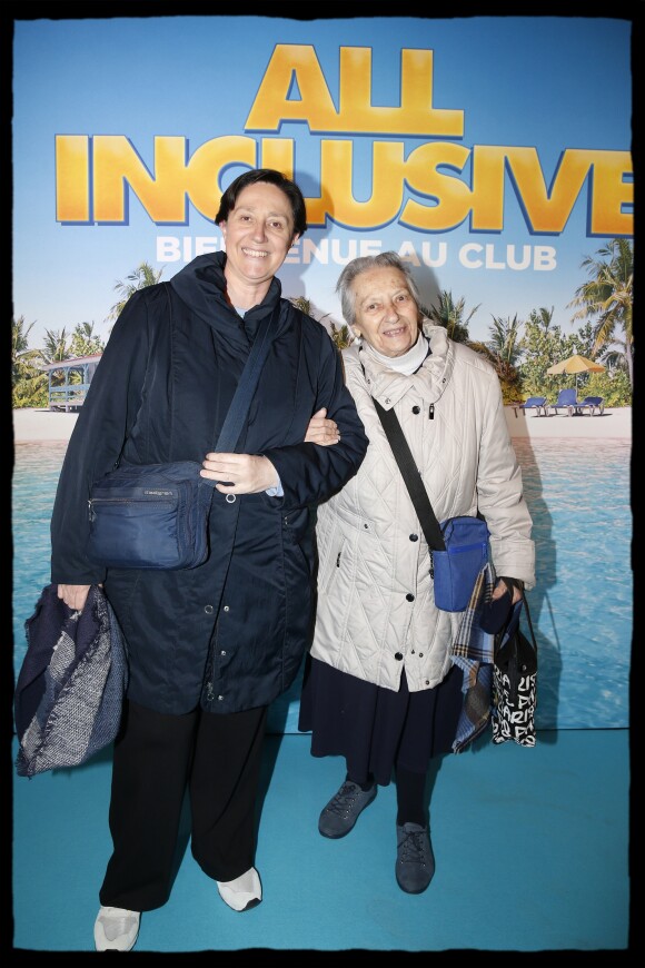 Exclusif - Danielle Moreau et sa mère Jocelyne - Avant-première du film "All Inclusive" au Gaumont Opéra à Paris le 3 février 2019. © Alain Guizard/Bestimage