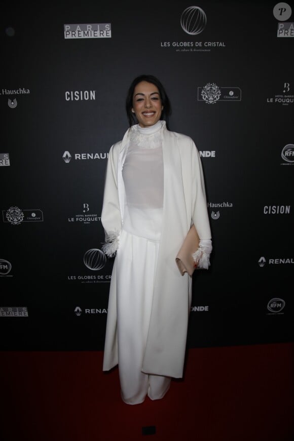 Sofia Essaïdi arrive à la 14ème cérémonie des Globes de Cristal, à la salle Wagram à Paris, le 4 février 2019. © Marc Ausset-Lacroix/Bestimage