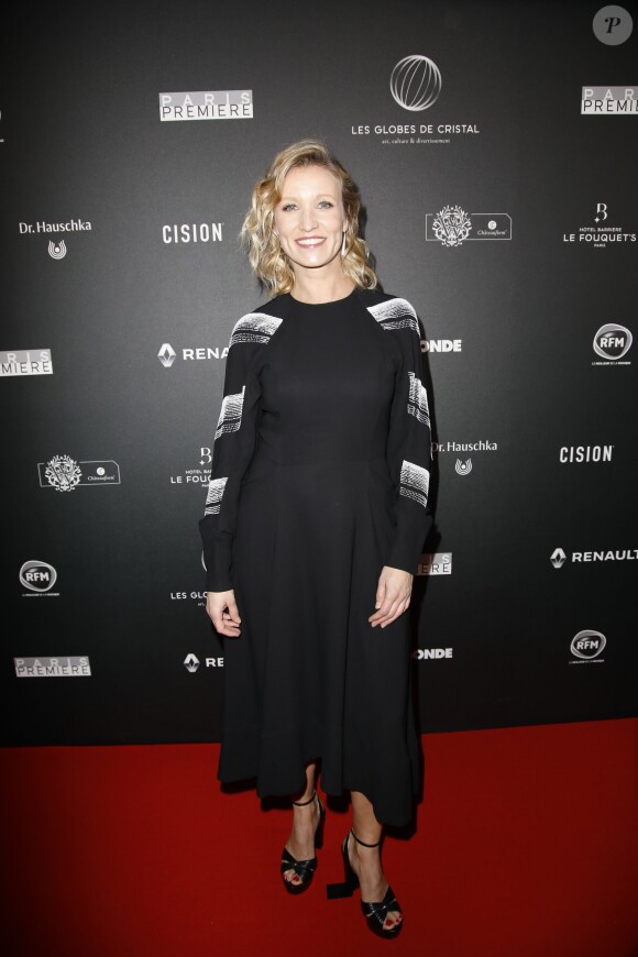 Alexandra Lamy arrive à la 14ème cérémonie des Globes de Cristal, à la salle Wagram à Paris, le 4 février 2019. © Marc Ausset-Lacroix/Bestimage