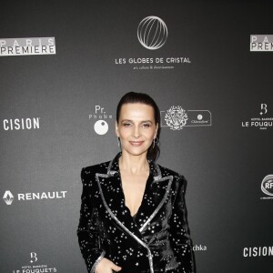 Juliette Binoche (présidente d'honneur de la 14ème cérémonie des Globes de Cristal) arrive à la 14ème cérémonie des Globes de Cristal, à la salle Wagram à Paris, le 4 février 2019. © Marc Ausset-Lacroix/Bestimage