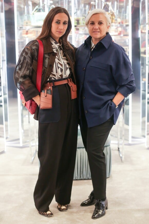 Delfina Delletrez Fendi, Silvia Venturini Fendi - Soirée #BaguetteFriendsForever de FENDI au magasin FENDI sur Madison Avenue. New York, le 7 février 2019.