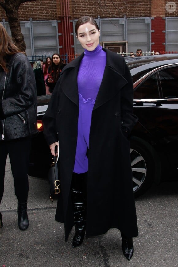 Olivia Culpo - Les célébrités arrivent au défilé de mode Alice & Olivia lors de la Fashion Week à New York, le 11 février 2019
