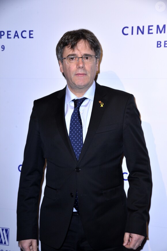 Carles Puigdemont au gala "Cinema For Peace" lors du 69ème Festival International du Film de Berlin, La Berlinale. Le 11 février 2019