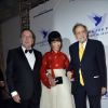 Gerhard Schroeder et sa femme Kim So-Yeon Schroeder, Arthur Cohn au gala "Cinema For Peace" lors du 69ème Festival International du Film de Berlin, La Berlinale. Le 11 février 2019