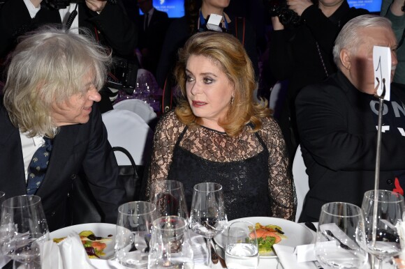 Bob Geldof, Catherine Deneuve au gala "Cinema For Peace" lors du 69ème Festival International du Film de Berlin, La Berlinale. Le 11 février 2019