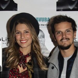 Exclusif - Laury Thilleman (Miss France 2011) et son compagnon le chef cuisinier Juan Arbelaez - Soirée de lancement du livre de Rio Mavuba "Capitaine de ma vie. L'exil, le foot, les Bleus" au restaurant NoLita Ristorante e Enoteca à Paris, France, le 14 novembre 2018. © Pierre Perusseau/Bestimage