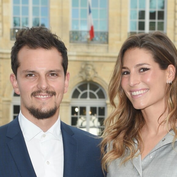 Juan Arbelaez et sa compagne Laury Thilleman (Miss France 2011) - Longines a organisé un Gala de charité en l'honneur de Steffi (Stefanie) Graf et de André Agassi avec les associations caritatives "Children for Tomorrow" et "The André Agassi Foundation for Education" au Musée Rodin à Paris avec qui la marque célèbre ses 10 ans de partenariat. Longines donnera le coup d'envoi d'une vente aux enchères de montres exclusives en faveur des associations de Steffi Graf et de André Agassi. Paris le 2 juin 2018 © Guirec Coadic/Bestimage