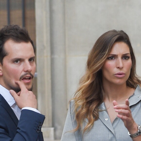 Juan Arbelaez et sa compagne Laury Thilleman (Miss France 2011) - Longines a organisé un Gala de charité en l'honneur de Steffi (Stefanie) Graf et de André Agassi avec les associations caritatives "Children for Tomorrow" et "The André Agassi Foundation for Education" au Musée Rodin à Paris avec qui la marque célèbre ses 10 ans de partenariat. Longines donnera le coup d'envoi d'une vente aux enchères de montres exclusives en faveur des associations de Steffi Graf et de André Agassi. Paris le 2 juin 2018 © Guirec Coadic/Bestimage