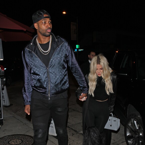 Khloé Kardashian et Tristan Thompson à West Hollywood. Los Angeles, le 13 janvier 2019.