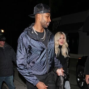 Khloé Kardashian et Tristan Thompson à West Hollywood. Los Angeles, le 13 janvier 2019.