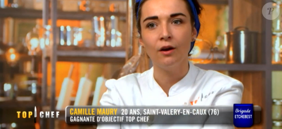 Camille lors du troisième épisode de "Top Chef" saison 10 mercredi 20 février 2019 sur M6.