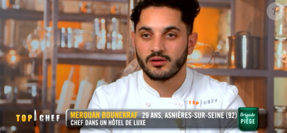 Merouan lors du troisième épisode de "Top Chef" saison 10 mercredi 20 février 2019 sur M6.