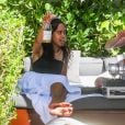 Malia Obama boit du rosé et s'amuse avec des amies lors d'un week-end entre filles à l'hôtel Setai Miami à Miami, le 17 février 2019  Malia Obama continues to enjoy her girls' weekend away at the Setai Miami Beach in Miami. The former First Daughter and her friends relaxed and lounged poolside at their hotel while enjoying glasses of wine. 17th february 201917/02/2019 - Miami