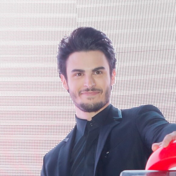 Baptiste Giabiconi et Karl Lagerfeld - Soirée "Giabiconistyle.com opening" au Vip Room à Paris le 28 février 2015