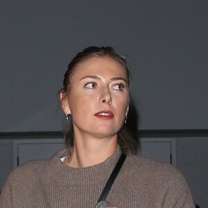Exclusif - Maria Sharapova et son compagnon Alexander Gilkes à la sortie de l'exposition "GYATEI" de Takashi Murakami à Los Angeles, le 21 février 2019.