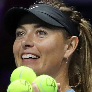 La joueuse de tennis Maria Sharapova lors du tournoi de tennis de Saint-Petersbourg. Le 28 janvier 2019.