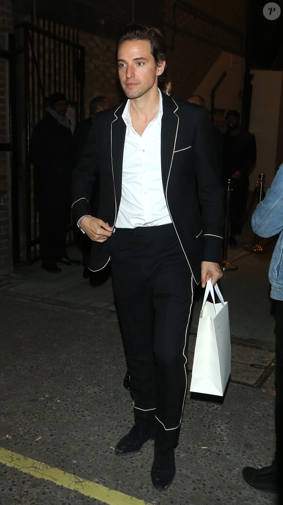 Exclusif - Maria Sharapova et son nouveau compagnon Alexander Gilkes à la sortie de la soirée caritative "Uganda Vogue Charity Evening" à Londres, le 19 octobre 2018.