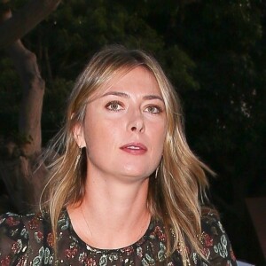 Exclusif - Maria Sharapova est allée diner au restaurant Katsuya à Brentwood, le 27 septembre 2018.