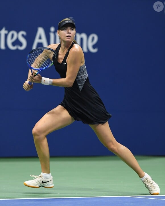 Maria Sharapova lors de l'US Open de tennis au USTA National Tennis Center à New York City, New York, Etats-Unis, le 3 septembre 2018.
