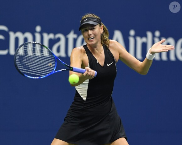 Maria Sharapova lors de l'US Open de tennis au USTA National Tennis Center à New York City, New York, Etats-Unis, le 3 septembre 2018.