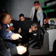 Tyga se fait sortir manu militari lors de la soirée d'anniversaire de Floyd Mayweather dans le club "Lure" à Los Angeles, le 24 février 2019.