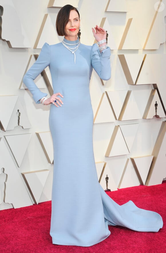 Charlize Theron lors du photocall des arrivées de la 91ème cérémonie des Oscars 2019 au théâtre Dolby à Hollywood, Los Angeles, Californie, Etats-Unis, le 24 février 2019.  Celebs attending the 91st Annual Academy Awards at Dolby theater in Hollywood, Los Angeles, CA, USA, on February 24, 2019.24/02/2019 - Los Angeles