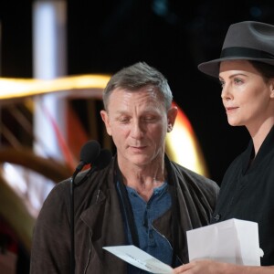 Daniel Craig et Charlize Theron - Répétitions de la cérémonie des Oscars au théâtre Dolby à Hollywood, le 23 février 2019 ©A.M.P.A.S/Zuma/Bestimage  91st Oscars rehearsals on Saturday, February 23, 2019 for The Oscars which will be presented on Sunday, February 24, 2019, at the Dolby Theatre in Hollywood, CA and televised live by the ABC Television Network. 23rd february 201923/02/2019 - Los Angeles