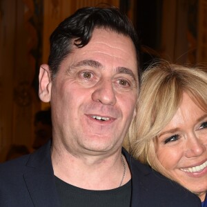 Olivier Py et la Première Dame Brigitte Macron - Remise des insignes de Chevalier de l'ordre national de la Légion d'Honneur à Olivier Py au ministère de la Culture à Paris, France, le 6 février 2019. © Giancarlo Gorassini/Bestimage