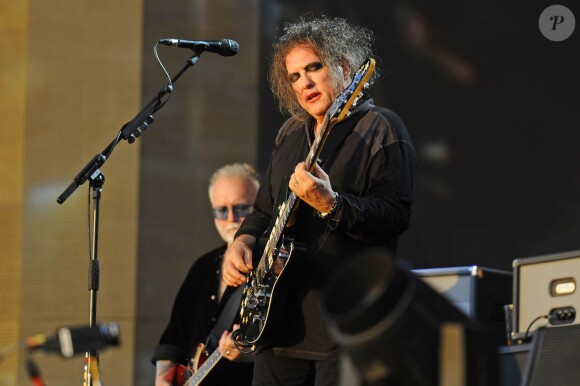 Robert Smith et son groupe 'The Cure' en concert lors du festival de musique "British Summer Time 2018" à Hyde Park à Londres le 7 juillet 2018  Robert Smith of 'The Cure' performing at British Summer Time 2018, Hyde Park in London on july 7, 201807/07/2018 - Londres