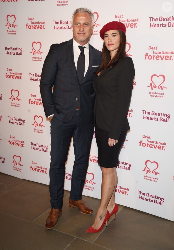 David Ginola et sa compagne Maeva Denat arrivent à la soirée "The Beating Hearts Ball" à Londres, le 27 février 2019.