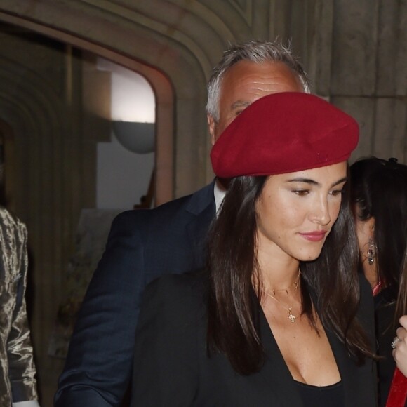 David Ginola et sa compagne Maeva Denat arrivent à la soirée "The Beating Hearts Ball" à Londres, le 27 février 2019.