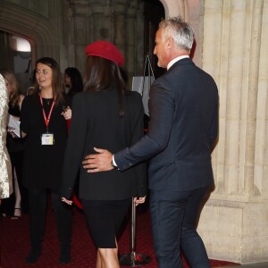 David Ginola et sa compagne Maeva Denat arrivent à la soirée "The Beating Hearts Ball" à Londres, le 27 février 2019.