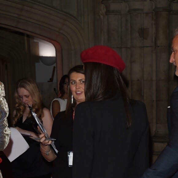 David Ginola et sa compagne Maeva Denat arrivent à la soirée "The Beating Hearts Ball" à Londres, le 27 février 2019.