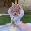 Maëva Denat publie une photo de sa fille à l'occasion de son premier anniversaire. Instagram, le 22 février 2019.