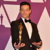 Rami Malek (Oscar du meilleur acteur pour le film "Bohemian Rhapsody") - Pressroom de la 91ème cérémonie des Oscars 2019 au théâtre Dolby à Los Angeles, le 24 février 2019.