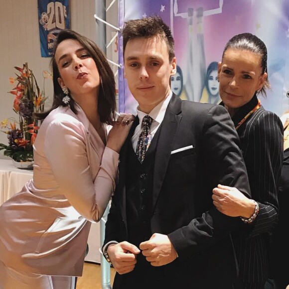 Louis Ducruet, sa mère la princesse Stéphanie de Monaco et ses soeurs Pauline Ducruet et Camille Gottlieb, photo Instagram janvier 2019.