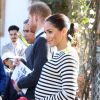 Meghan Markle (enceinte), duchesse de Sussex en visite à la Villa des Ambassadeurs à Rabat lors de leur voyage officiel au Maroc. Le 25 février 2019