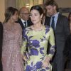 Alessandra de Osma (robe Jorge Vazquez), ses parents Elizabeth Foy et Felipe de Osma, et son mari le prince Christian de Hanovre, en arrière-plan, faisaient partie des invités du dîner de clôture de la visite officielle en Espagne du président du Pérou, Martin Vizcarra, le 28 février 2019 au palais royal du Pardo, à Madrid.