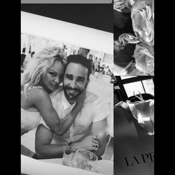 Pamela Anderson publie une photo d'elle et Adil Rami sur Instagram le 27 septembre 2018.