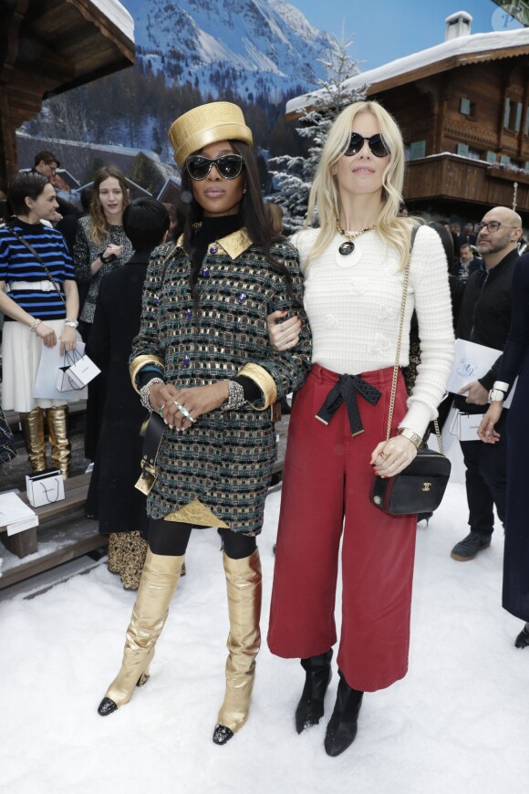 Naomi Campbell et Claudia Schiffer - People au défilé de mode Prêt-à-Porter automne-hiver 2019/2020 "Chanel" à Paris. Le 5 mars 2019 © Olivier Borde / Bestimage