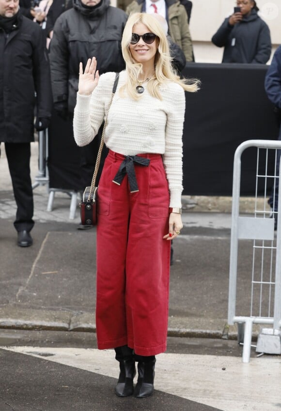 Claudia Schiffer - Arrivées au défilé de mode Prêt-à-Porter automne-hiver 2019/2020 "Chanel" à Paris. Le 5 mars 2019 © CVS-Veeren / Bestimage  People arriving at the PAP F/W 2019/2020 Chanel fashion show in Paris. On march 5th 201905/03/2019 - Paris