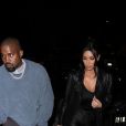 Exclusif - Kim Kardashian et son mari Kanye West sont allés dîner en amoureux au restaurant japonais à Calabasas, Los Angeles avec la nouvelle voiture de Kanye, une Lamborghini Urus SUV. Le 9 février 2019