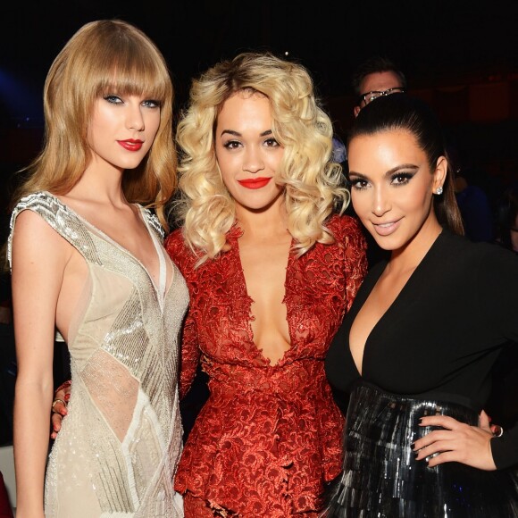 Taylor Swift, Rita Ora et Kim Kardashian aux MTV Europe Music Awards 2012. 