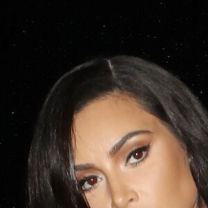 Kim Kardashian West à son arrivée chez Olivier Rousteing à Paris. Le 6 mars 2019.