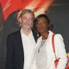 Gilles Verdez et sa compagne Fatou - Avant-première du film "Taxi 5" au cinéma le Grand Rex à Paris, France, le 8 avril 2018. © Coadic Guirec/Bestimage0